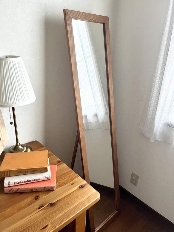 【日本製】全身鏡　スタンドミラー　アンティーク調 10枚目の画像