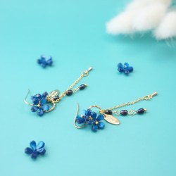 空いろの勿忘草 ピアス&イヤリング ピアス（フック・チェーン） ＊雪屋