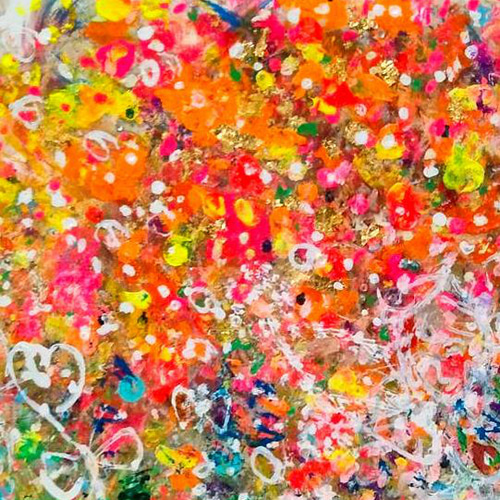 原画「華」イラストボード 30.5×22.5㎝ パワーアート 絵画 息吹