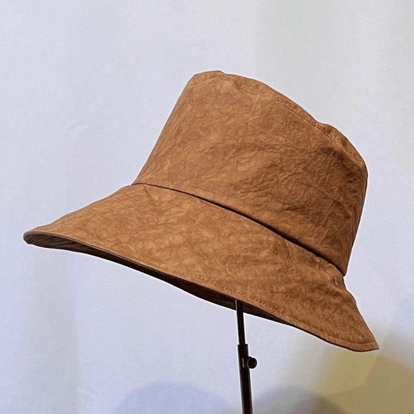 柿渋染め帽子K23030 ハット 布一途 通販 15650604｜Creema(クリーマ)