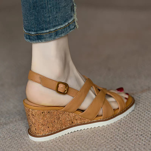 MaxMara VELAHEEL ストラップ付レザーサンダル MaxMara THONGSTITCH サンダル レザー (Max Mara/サンダル