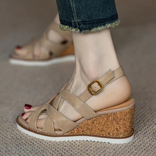【美品】インコルジェ サンダル ウエッジソール レザー ストラップ 24.5 楽天市場】【5と0が付く日はポイント2倍】【INCHOLJE