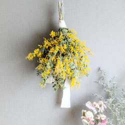 ナチュラルスワッグ　ミモザ ナチュラルスワッグ ミモザ ナチュラルスワッグ ミモザ