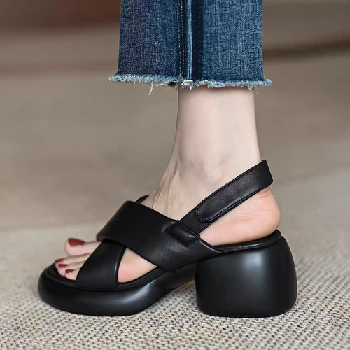 レザー サンダル ウェッジソールサンダル ミュール スポーツサンダル