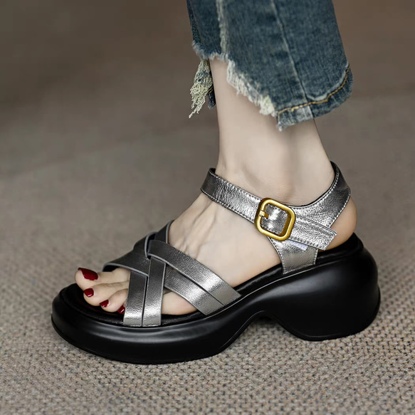 Nu Pieds 05 レザーサンダル Saint Laurent Nu Pieds 05 Leather Sandals | LN-CC