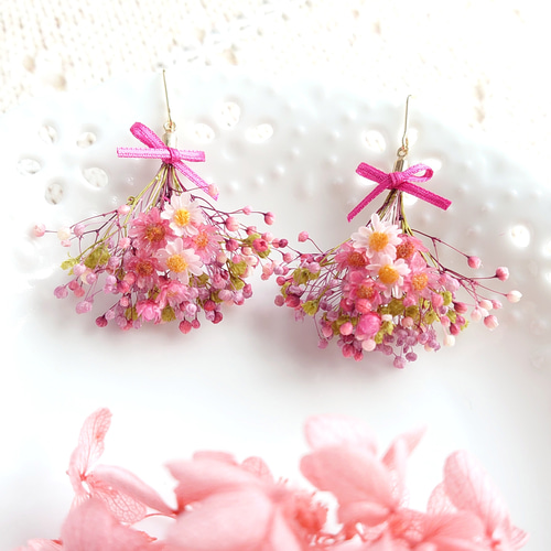 結婚式・お呼ばれピアス| 小花ブーケピアス/RT22004P – haremode
