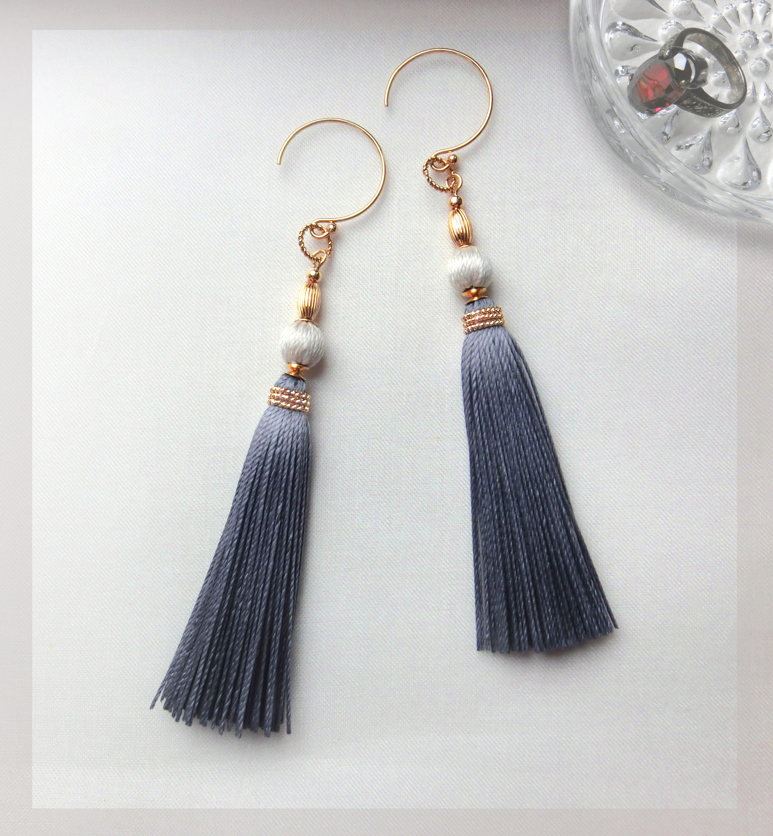 NSKY　ハンドメイドピアス　タッセルピアス NSKY ハンドメイドピアス タッセルピアス