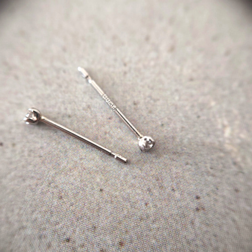 〈シハラ〉ダイヤモンドツイストピンピアス01 Diamond Twist Pin Pierce 01 - SHIHARA