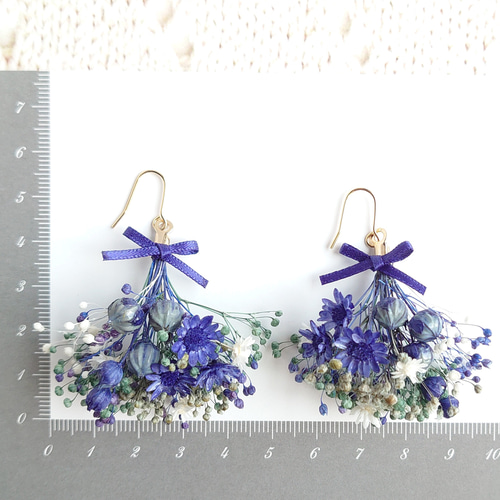 ハンドメイド かすみ草 ブルー - メルカリ
