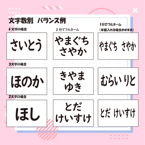 簡単！【おたすけアイテム！】ゼッケン サイズ 名前 転写シール 送料