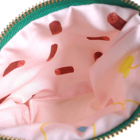 懐かしの駄菓子ポーチ　ミニサイズ　マルチカラー　 5枚目の画像