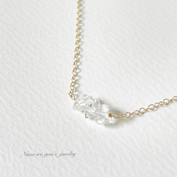 14kgf Herkimerdiamond necklace 3枚目の画像