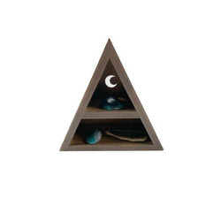 ムーンオンザテント 三角形 木製ラック 天然石 2color 6枚目の画像