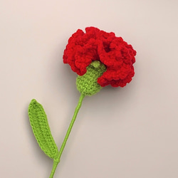 【完成品在庫あり ブーケのカスタマイズが可能】 ins 花飾り カーネーション シュミレーション 花毛糸 かぎ針編み 手作りブー 7枚目の画像