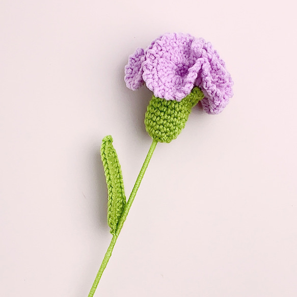 【完成品在庫あり ブーケのカスタマイズが可能】 ins 花飾り カーネーション シュミレーション 花毛糸 かぎ針編み 手作りブー 8枚目の画像