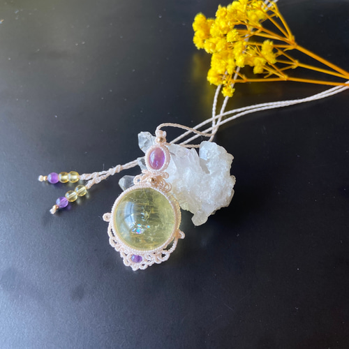 ♥️母の日SALE♥️】虹入りシトリン(ソフィア)×2種類の