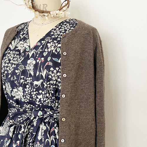 2023年新作○Liberty : Yoshie カシュクールワンピース ワンピース 