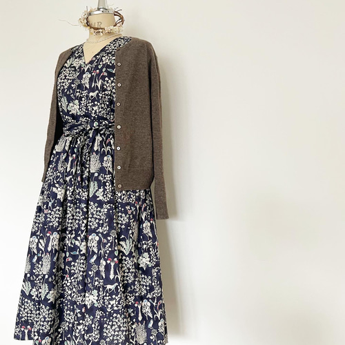 2023年新作○Liberty : Yoshie カシュクールワンピース ワンピース 