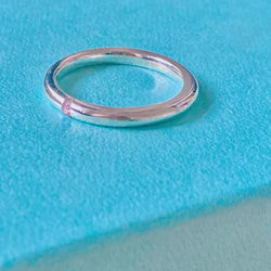 ピンクサファイア　甲丸の指輪 サイズ指定可能　silver950 8枚目の画像