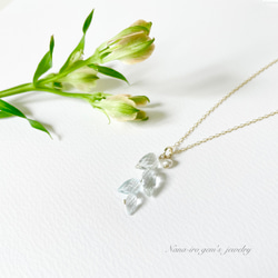 14kgf bluetopaz necklace 2枚目の画像