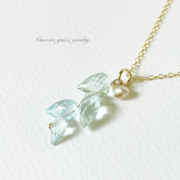 14kgf bluetopaz necklace 7枚目の画像