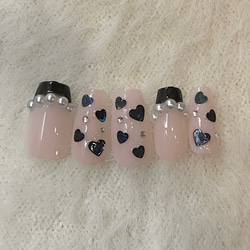 ネイルチップ 韓国ネイル 量産型ネイル ちゅるんネイル ワンホン