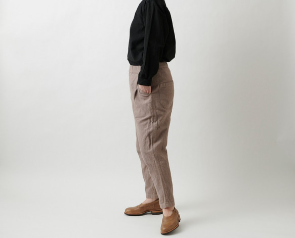 [新] Bingo Fushiori 褲子 | 柿單寧染料，鐵媒染劑 | 男女通用 2 種尺寸 第14張的照片