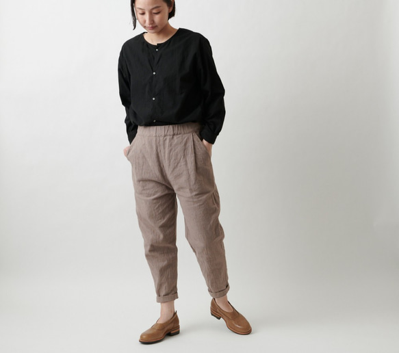 [新] Bingo Fushiori 褲子 | 柿單寧染料，鐵媒染劑 | 男女通用 2 種尺寸 第9張的照片