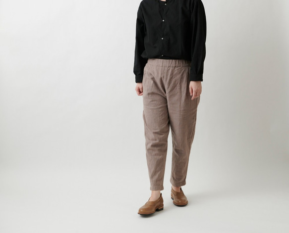 [新] Bingo Fushiori 褲子 | 柿單寧染料，鐵媒染劑 | 男女通用 2 種尺寸 第11張的照片