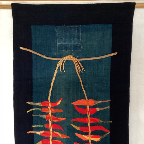 唐辛子の布絵タペストリー その他インテリア雑貨 ひだまり 通販