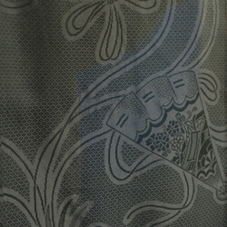 着物リメイク　　V襟の ロングワンピース（絹着物地）七分袖 11枚目の画像