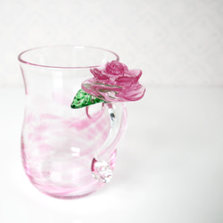 新作バラ好きさんへ【バラのグラス】母の日や華やかな贈り物としても 4枚目の画像