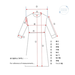 【送料無料】ヨーク切り替えギャザーワンピース（スモーキーグリーン） 13枚目の画像