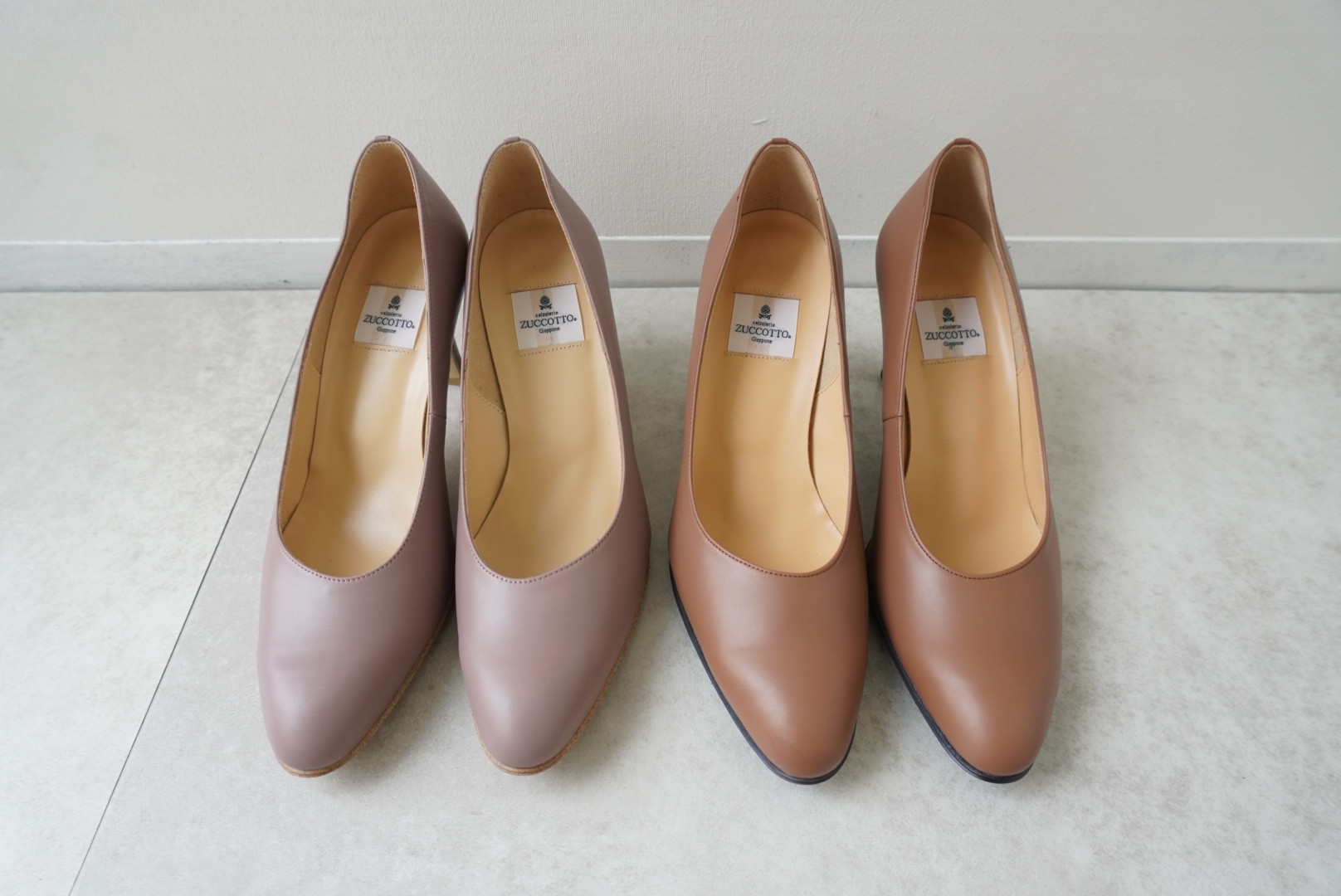 サイズ限定★上質素材、ラインの綺麗な8cmヒールプレーンパンプス