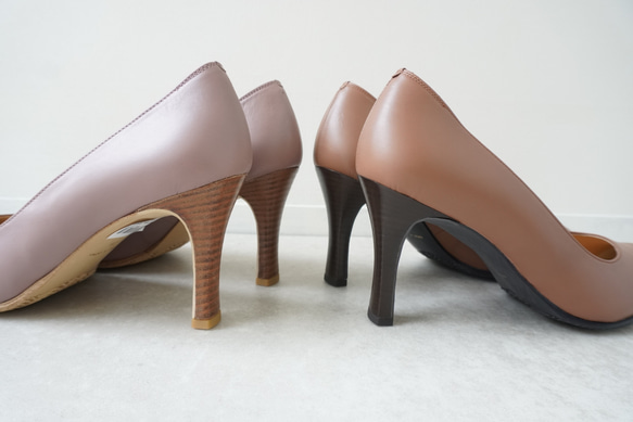 尺寸限定★ 8cm高跟的平底淺口鞋採用優質材質製成，線條優美。 第6張的照片