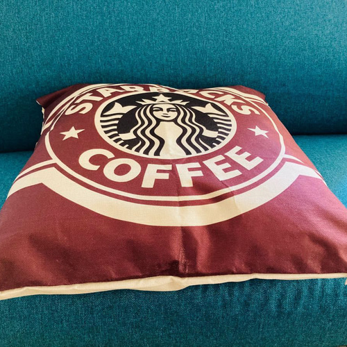☆大人気☆スタバ・クッション・座布団カバー☆ブラウン【55×59