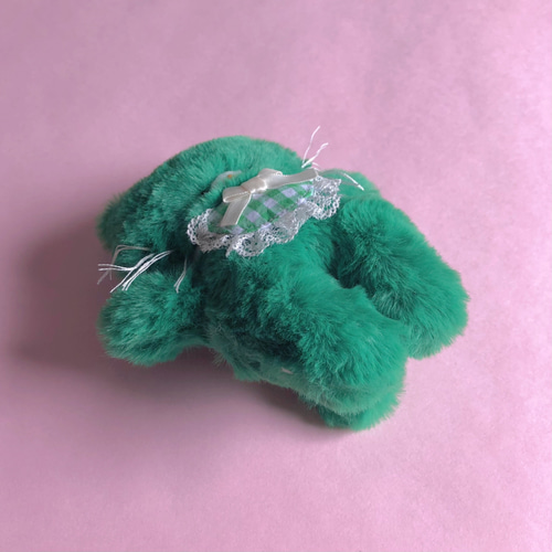 グリーン♪グリーン♪とにかく緑なネコさん☆手のひらサイズの