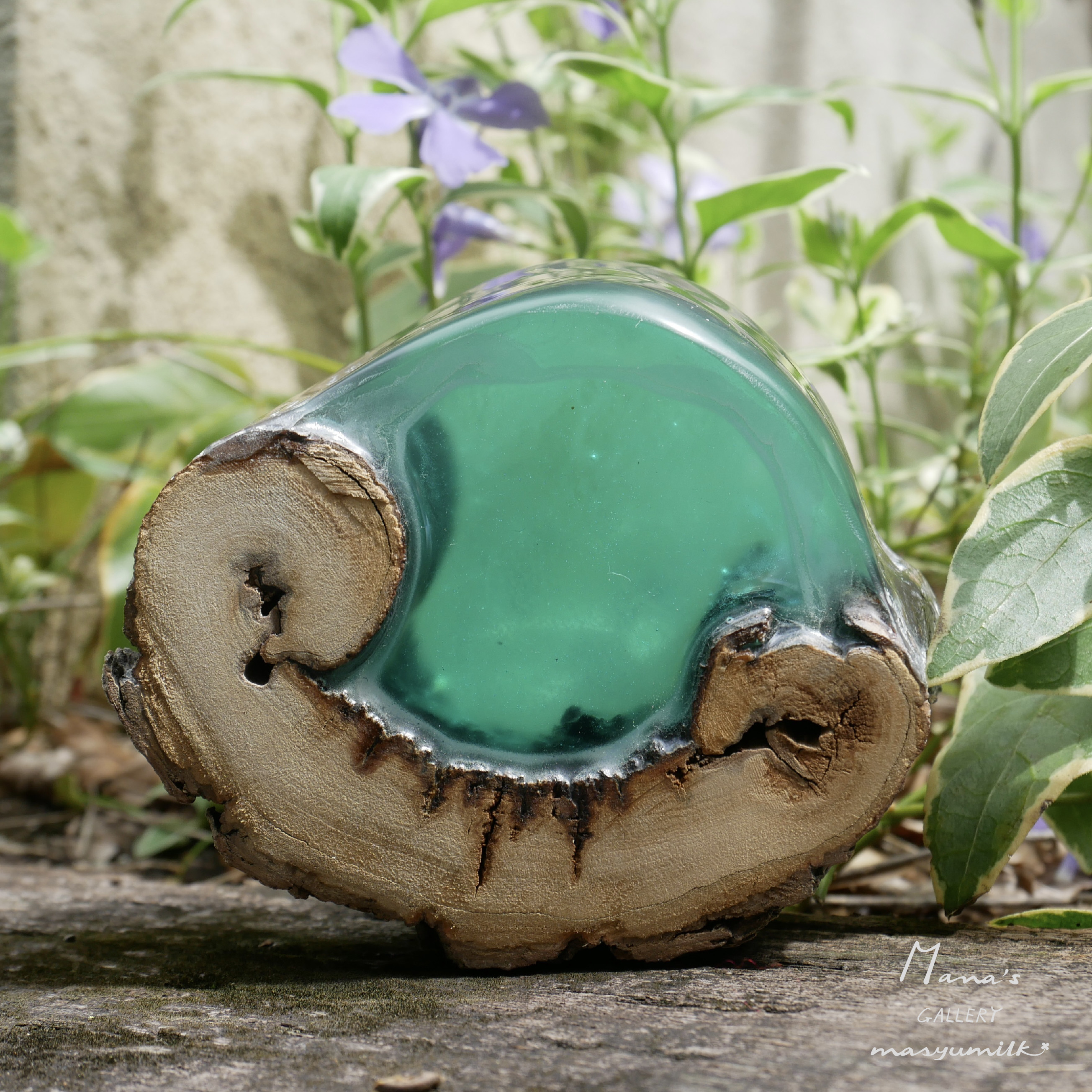 木の雫シリーズ　peacock blue