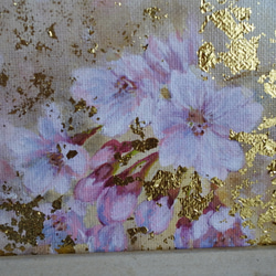 桜の油絵F4ボード 4枚目の画像