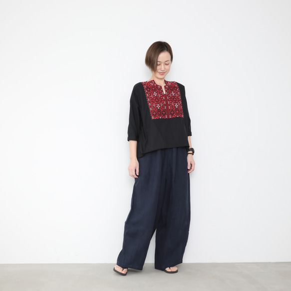 linen wide easy pants / A 2枚目の画像