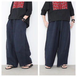 linen wide easy pants / A 5枚目の画像