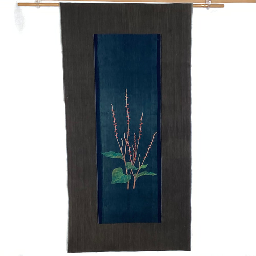 ミズヒキソウの布絵タペストリー その他インテリア雑貨 ひだまり 通販