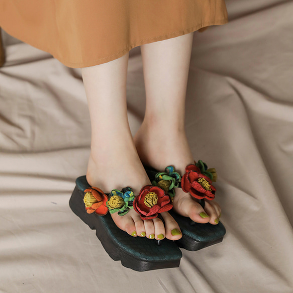 サンダル スリッパ 厚底靴 ファーサンダル ビーチサンダル レディースシューズ 厚底サンダル レディース靴 婦人靴 7枚目の画像