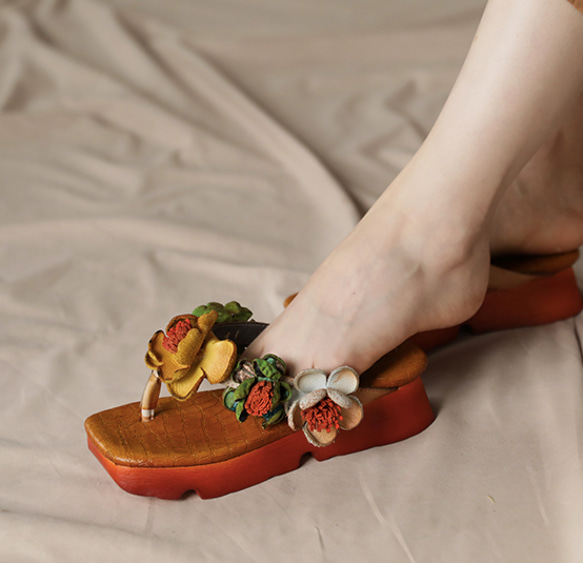 サンダル スリッパ 厚底靴 ファーサンダル ビーチサンダル レディースシューズ 厚底サンダル レディース靴 婦人靴 8枚目の画像
