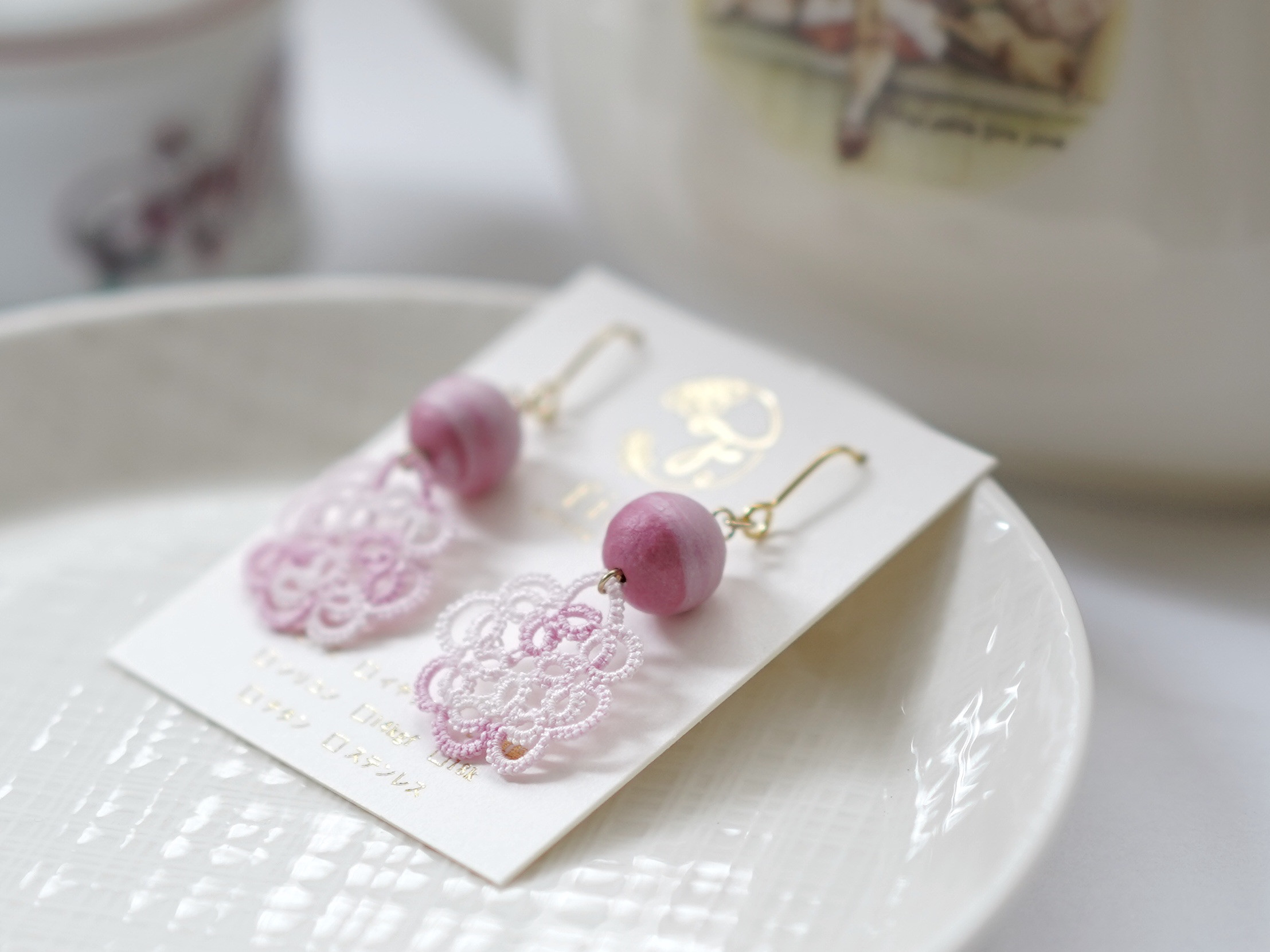 再販》♦︎春の新色 ⌘はんなり⌘ ももいろ ピアス/イヤリング ピアス  