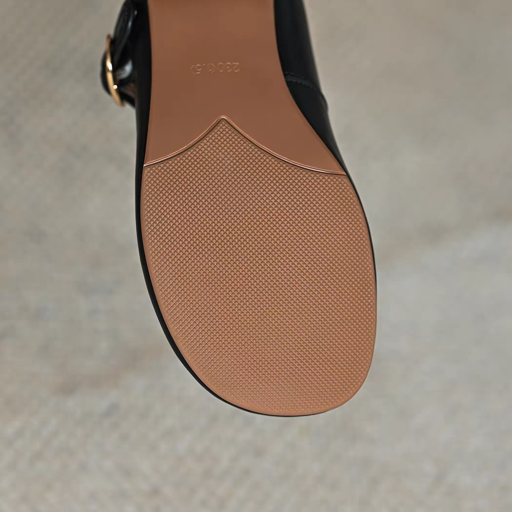 革靴 靴 シューズ レディース ローヒール シューズ 靴 メリージェーン ストラップ パンプス 本革 靴 25.5 26