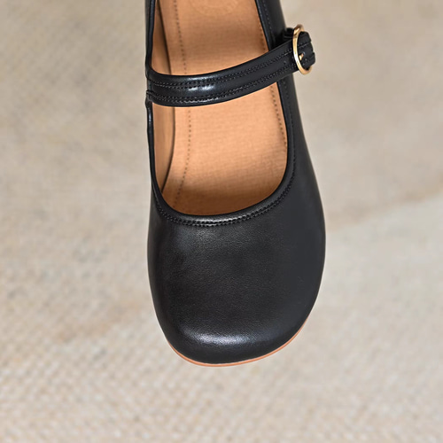 パンプス【THOM BROWNE】関税込送料無料 メリージェーン レザー ティーバーメリージェーンパンプス-NEW-Black – Tnewties