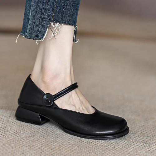 【極美品】ボンステップ 大塚製靴 ストラップパンプス メリージェーン 24cm 極美品】ボンステップ 大塚製靴 ストラップパンプス メリージェーン