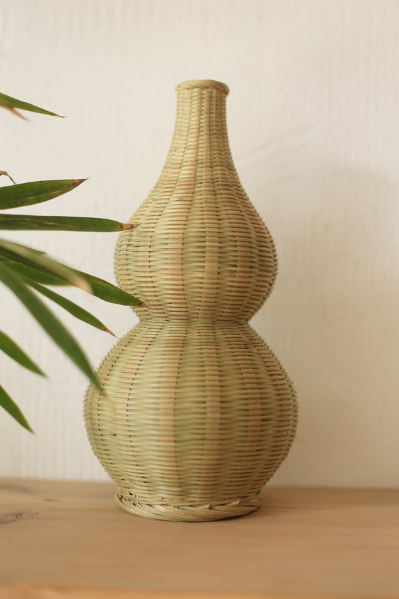 竹编系列 | 葫芦 | 花器 盛物 装饰 | 手制竹编 自然环保 第3張的照片