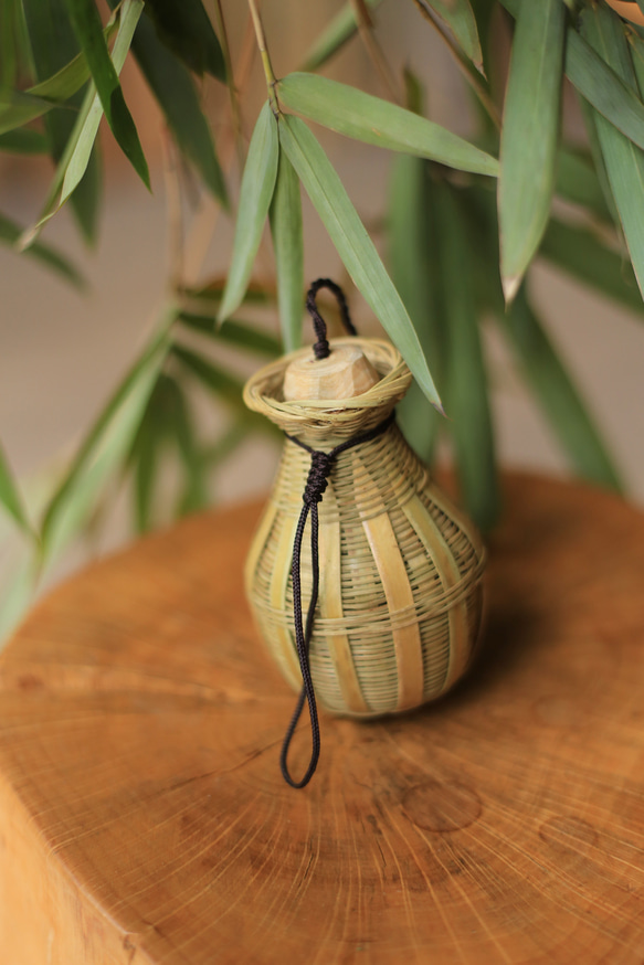 竹編みシリーズ | ミニ竹かご 調味料かご コショウかご 花器 | 手作り竹編み 自然環境保護 7枚目の画像